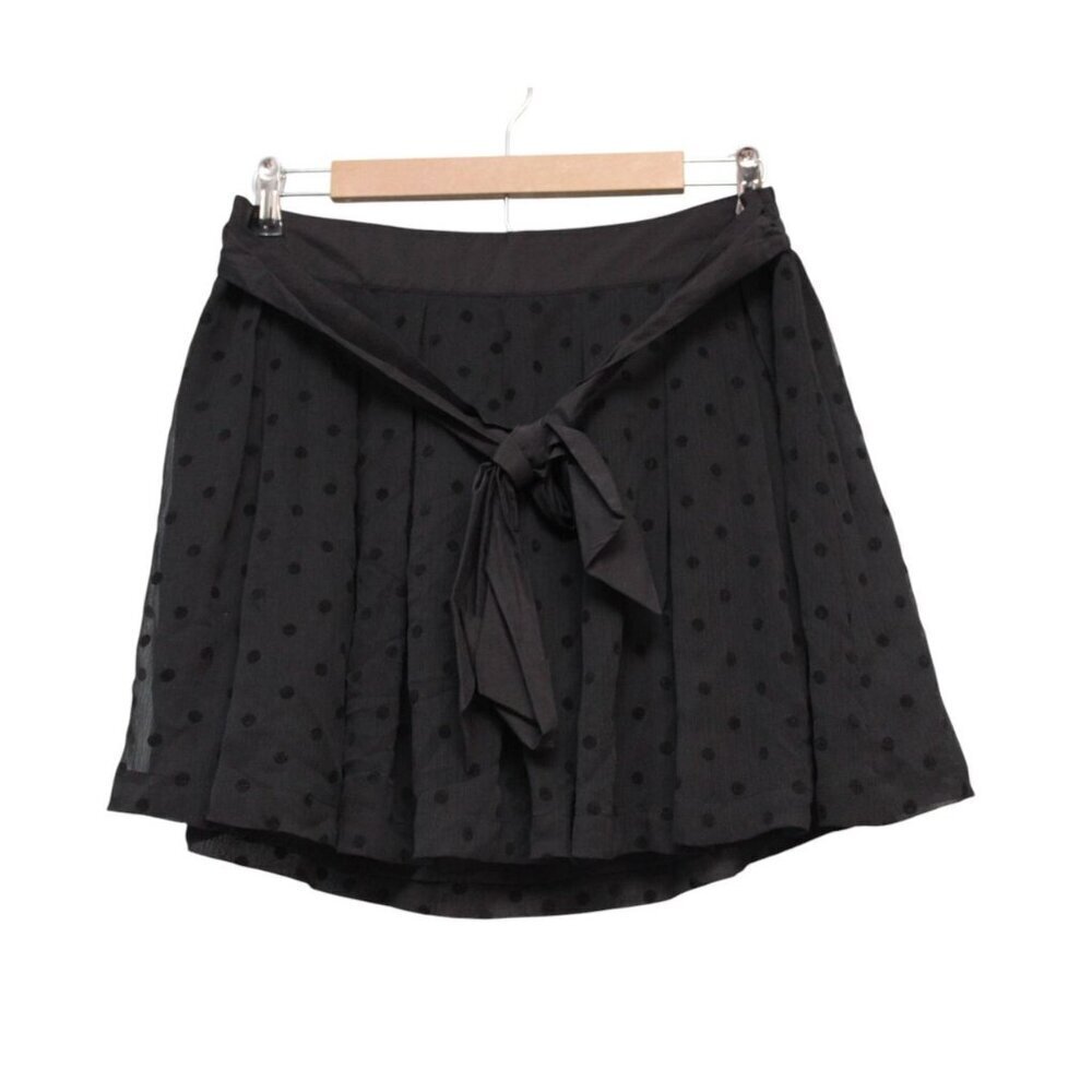 NWT Vintage Y2K American Eagle Mini Skirt Size 10 Silk Polka Dot Sheer Coquette